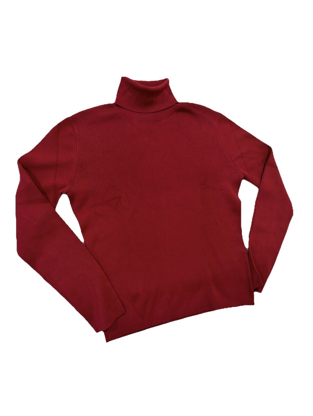 Neiman Marcus Exclusive Women’s Medium Red Silk Blend Turtleneck Sweater Vintage